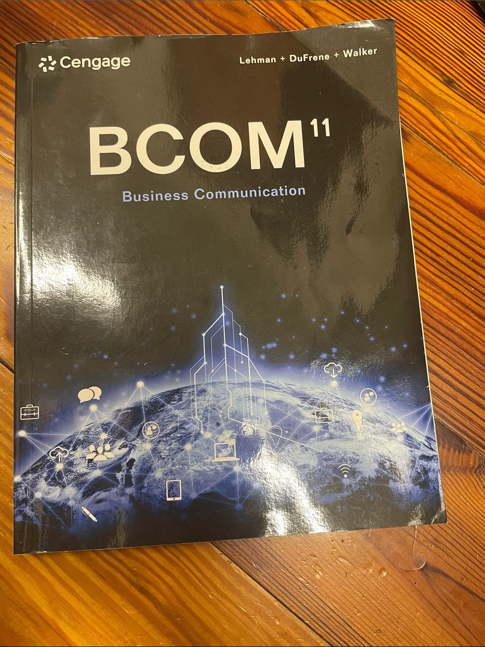 BCOM 11 Business Communication Textbook - Black/Blue